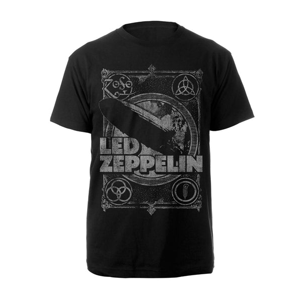 Led Zeppelin Unisex T-shirt: Vintage Print Lz1
