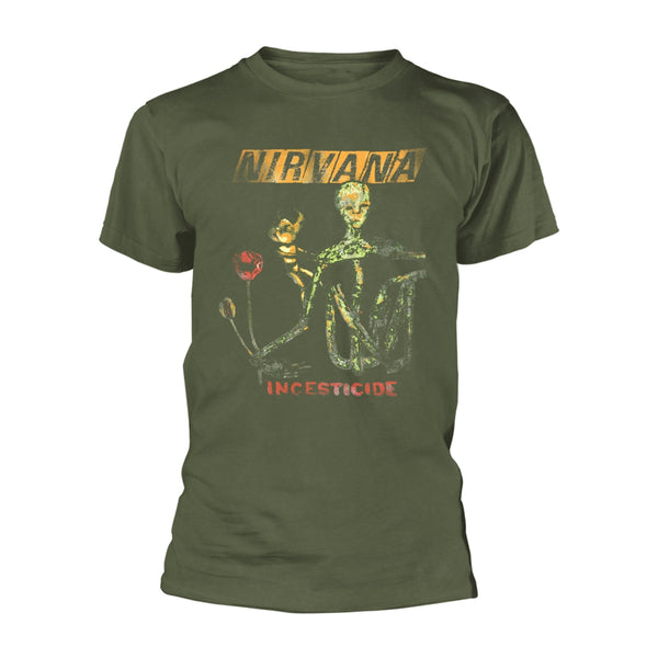 Nirvana Unisex T-shirt: Reformant Incesticide (Green)