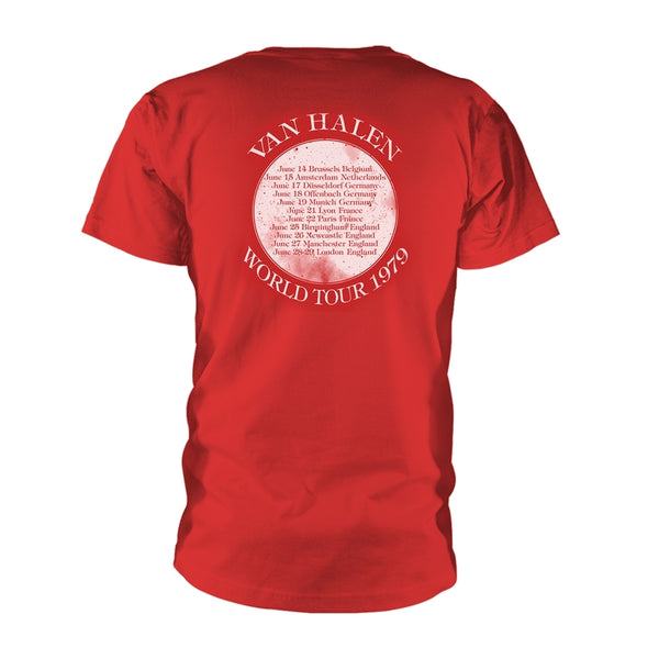 Van Halen Unisex T-shirt: 1979 Tour (back print)