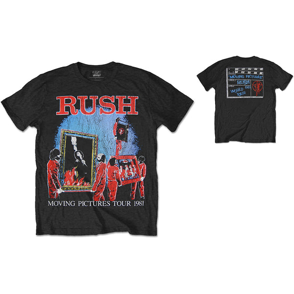 Rush | Official Band T-shirt | 1981 Tour (Back Print)