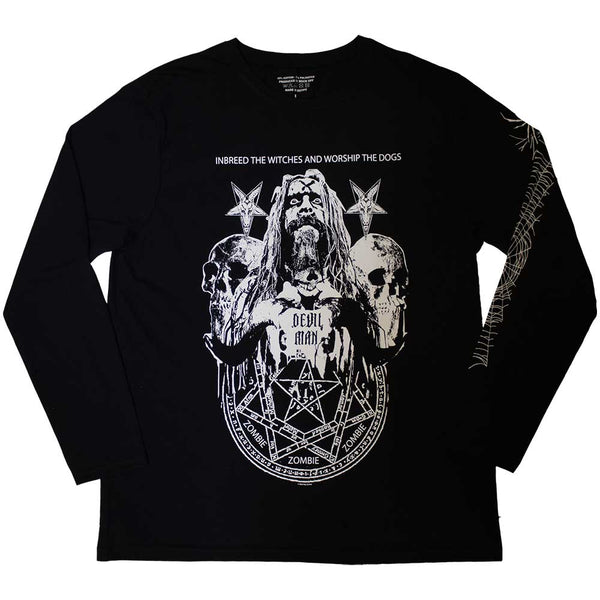 Rob Zombie| Official Band Long Sleeve T-Shirt | Devil Man (Sleeve Print)