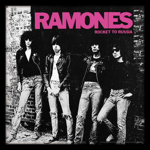 Ramones Rocket To Russia Album Cover: 30.5 x 30.5cm Framed Print