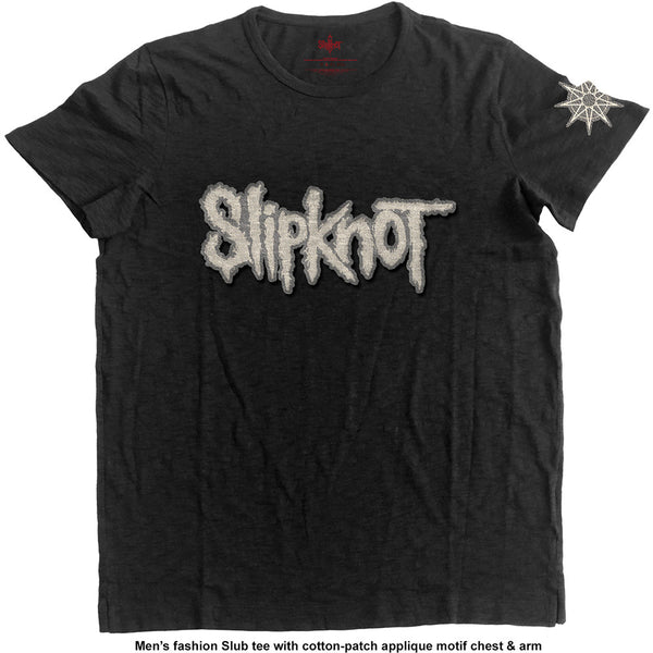 Slipknot | Official Band T-Shirt | Logo & Star (Applique)