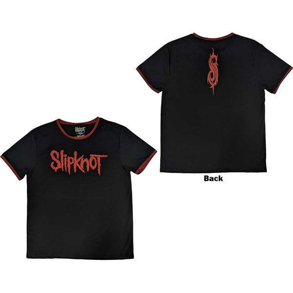 Slipknot | Official Band Ringer T-Shirt | Logo (Back Print)