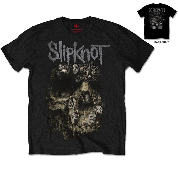 Slipknot | Official Band T-Shirt | Skull Group (Back Print)
