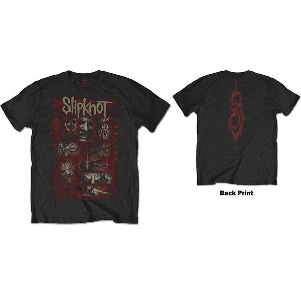 Slipknot | Official Band T-Shirt | Sketch Boxes (Back Print)