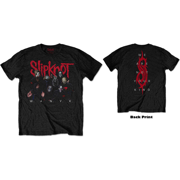 Slipknot | Official Band T-Shirt | WANYK Logo (Back Print)