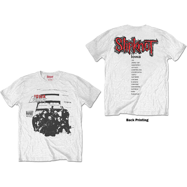 Slipknot | Official Band T-Shirt | Iowa Track List (Back Print)
