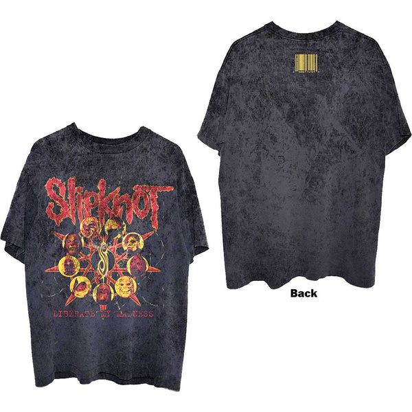 Slipknot | Official Band T-shirt | Liberate (Back Print & Dye-Wash)