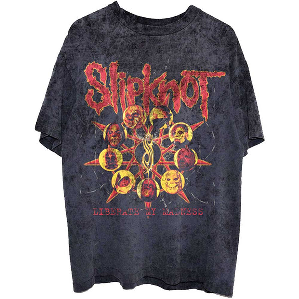 Slipknot | Official Band T-shirt | Liberate (Back Print & Dye-Wash)