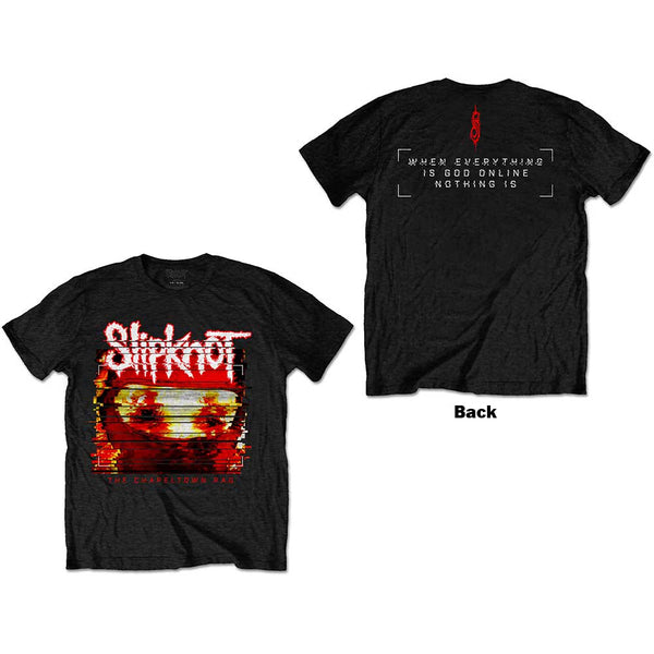 Slipknot | Official Band T-Shirt | Chapeltown Rag Glitch (Back Print)