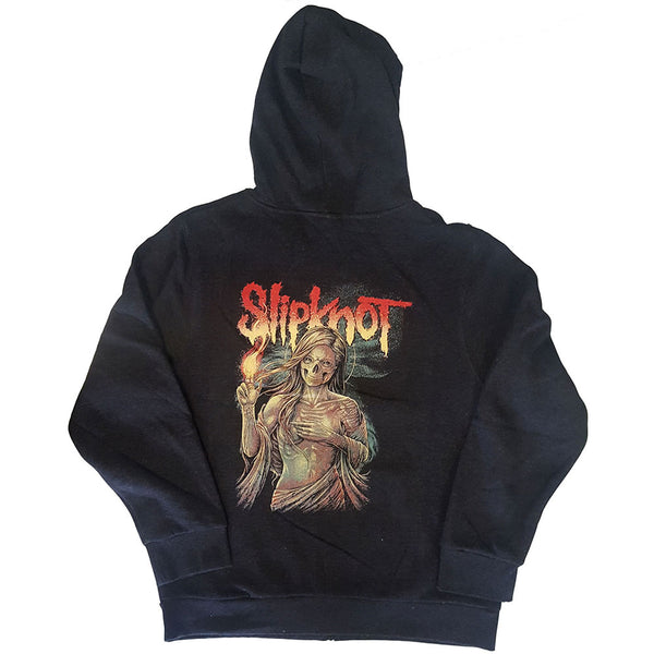Slipknot Unisex Zipped Hoodie: Burn Me Away (Back Print)