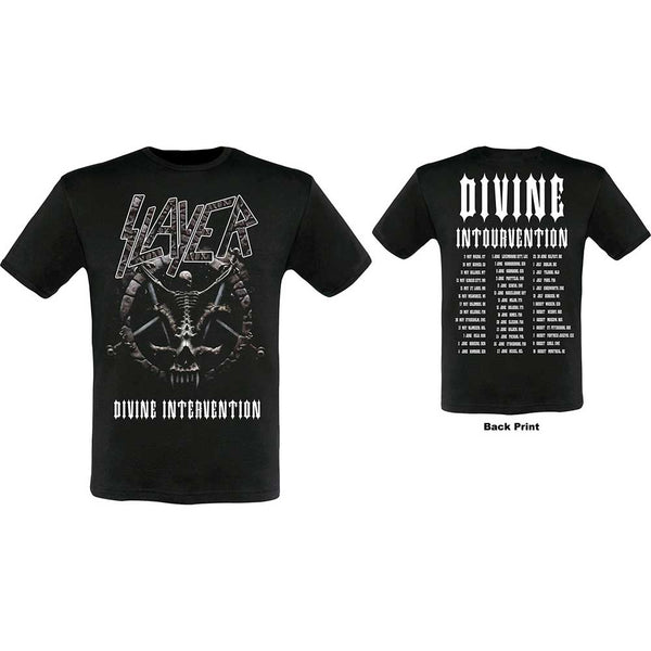 Slayer | Official Band T-Shirt | Divine Intervention 2014 Dates (Ex-Tour with Back Print)