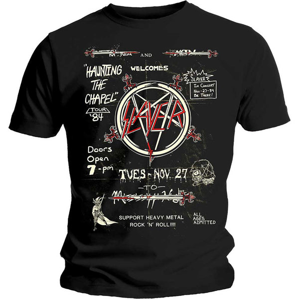Slayer | Official Band T-Shirt | Haunting 84 Flier