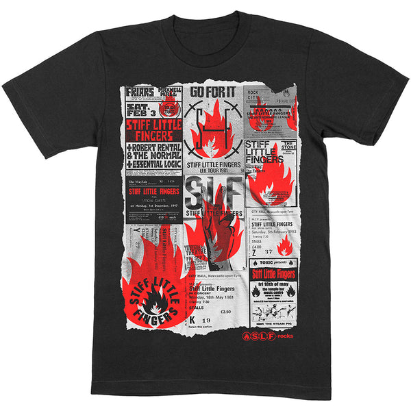 Stiff Little Fingers | Official Band T-Shirt | Flyer