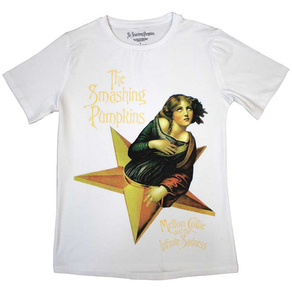 The Smashing Pumpkins | Official Band Ladies T-Shirt | Mellon Collie white