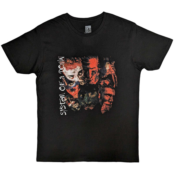 System Of A Down | Official Band T-Shirt | Painted Faces