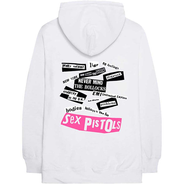The Sex Pistols Unisex Pullover Hoodie: Never Mind The Bollocks (Back & Sleeve Print)
