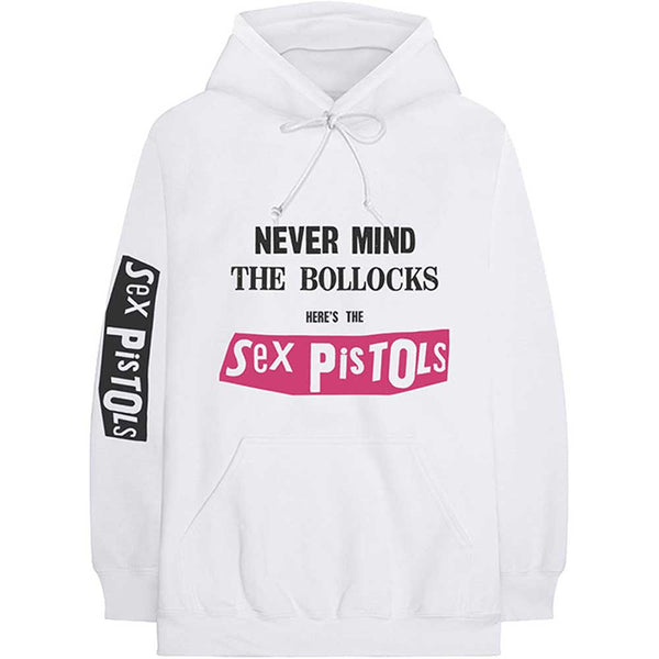 The Sex Pistols Unisex Pullover Hoodie: Never Mind The Bollocks (Back & Sleeve Print)