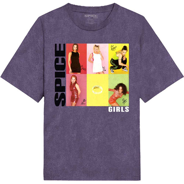 The Spice Girls | Official Band T-Shirt | 6 Up Boxes (Dip-Dye)