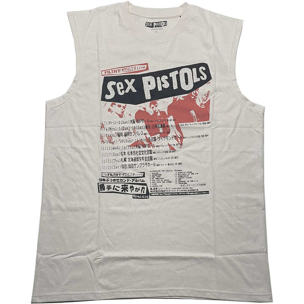 The Sex Pistols Unisex Vest T-Shirt: Filthy Lucre (Diamante)
