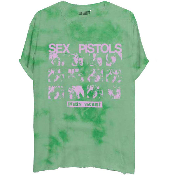 The Sex Pistols Unisex T-Shirt: Pretty Vacant (Dye-Wash)