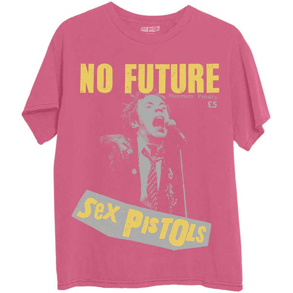 The Sex Pistols | Official Band T-Shirt | No Future Pink