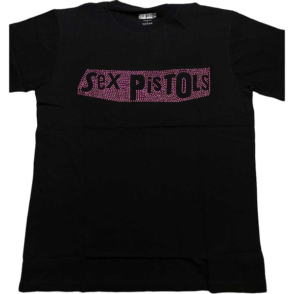 The Sex Pistols Unisex T-Shirt: Logo (Diamante)