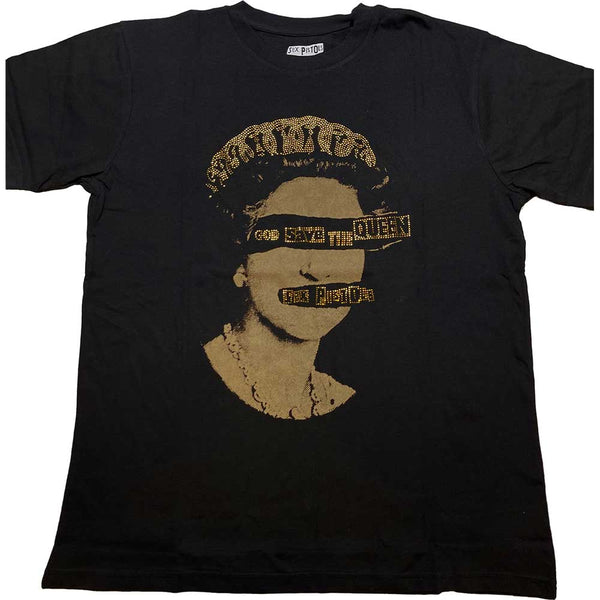 The Sex Pistols | Official Band T-Shirt | God Save The Queen (Diamante)