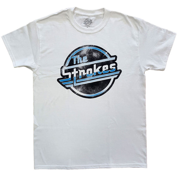 The Strokes | Official Band T-Shirt | Distressed OG Magna White