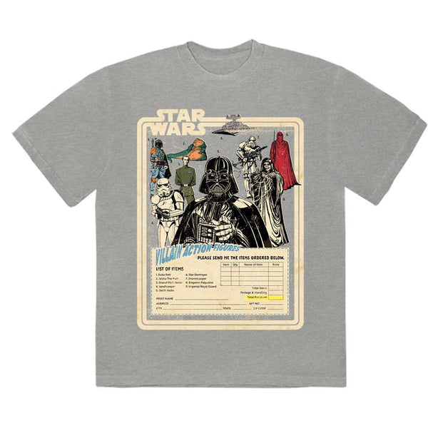 Star Wars | Official Band T-Shirt | Villain Action Figures