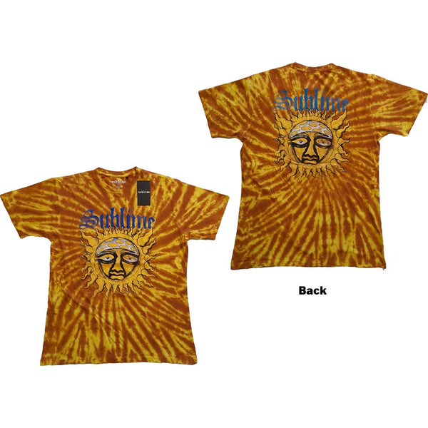 Sublime | Official Band T-shirt | Sun Face (Dip-Dye)