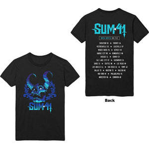 Sum 41 Unisex Tee: Blue Demon (Back Print)