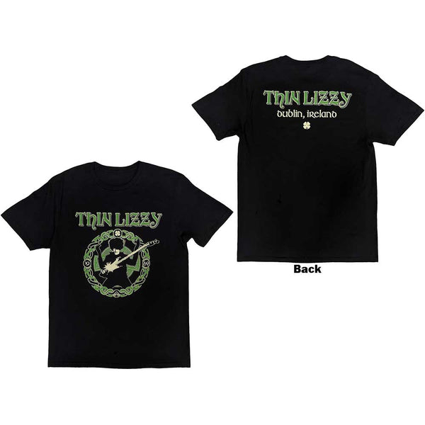 Thin Lizzy | Official Band T-Shirt | Celtic Ring (Back Print)