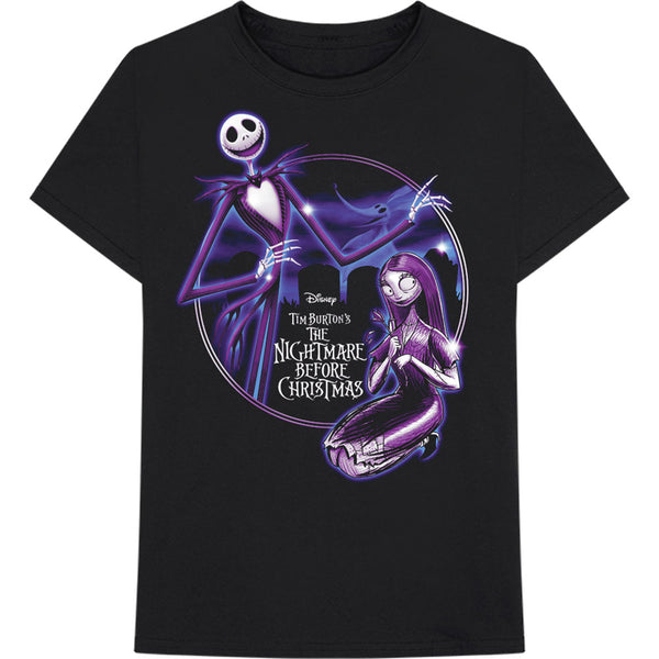 Disney | Official Band T-Shirt | The Nightmare Before Christmas Purple Graveyard