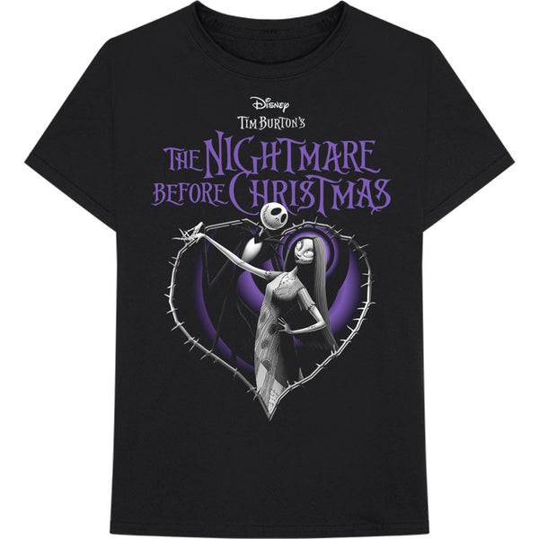 Disney | Official Band T-Shirt | The Nightmare Before Christmas Purple Heart