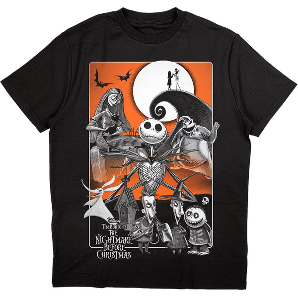 Disney | Official Band T-Shirt | The Nightmare Before Christmas Orange Moon