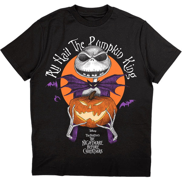 Disney | Official Band T-Shirt | The Nightmare Before Christmas All Hail the Pumpkin King (Small)