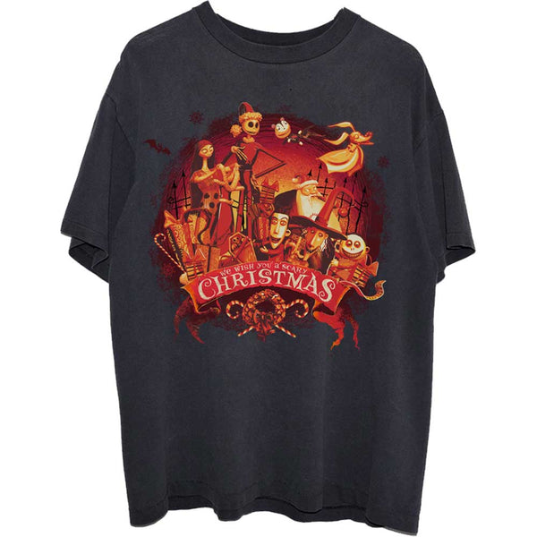 Disney | Official Band T-Shirt | The Nightmare Before Christmas We Wish You A Scary Christmas