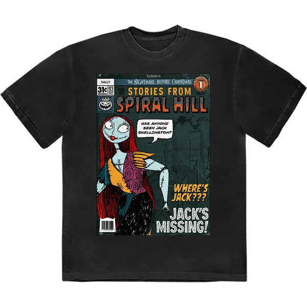 Disney | Official Band T-Shirt | The Nightmare Before Christmas Spiral Hill Sally