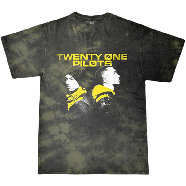 Twenty One Pilots Unisex T-Shirt: Back To Back (Dip-Dye)