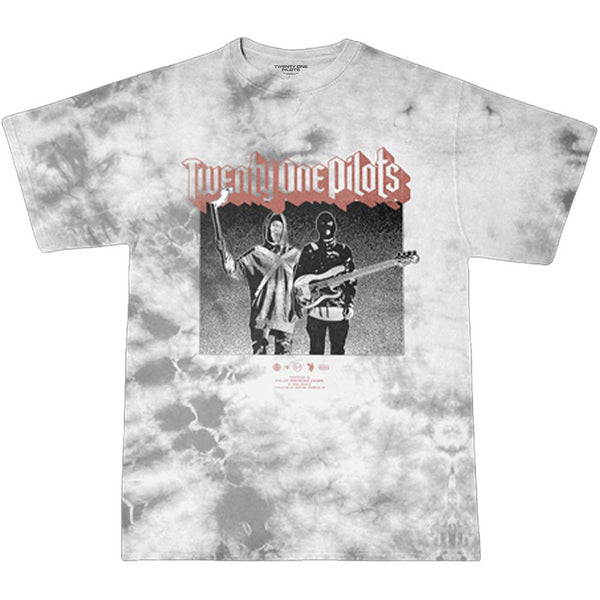 Twenty One Pilots | Official Band T-Shirt | Torch Bearers (Dip-Dye)