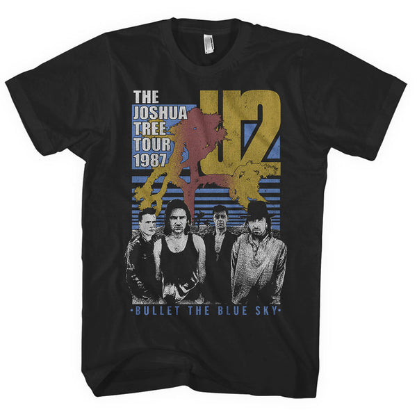U2 | Official Band T-Shirt | Bullet The Blue Sky
