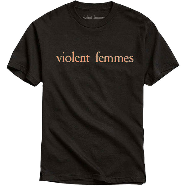 Violent Femmes | Official Band T-Shirt | Salmon Pink Vintage Logo