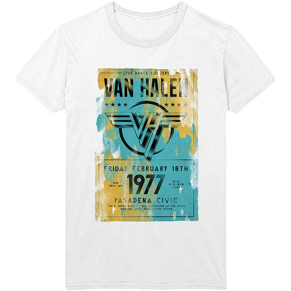 Van Halen | Official Band T-Shirt | Pasadena '77