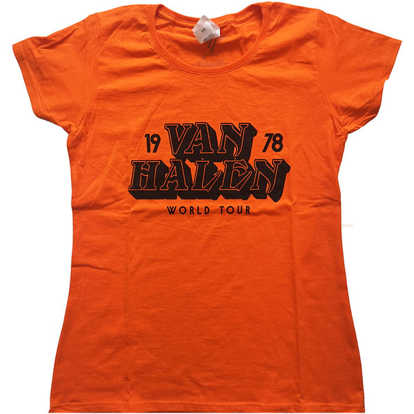 Van Halen Ladies T-Shirt: World Tour '78
