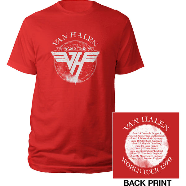 Van Halen | Official Band T-Shirt | 1979 Tour (Back Print)