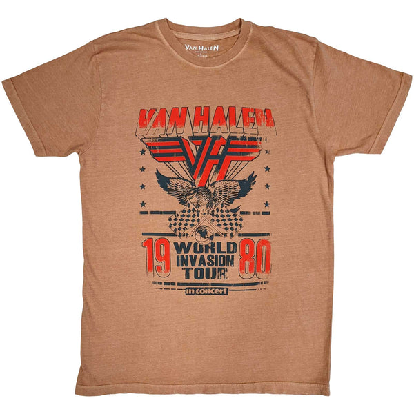 Van Halen | Official Band T-Shirt | World Invasion (Distressed)