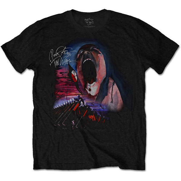 Pink Floyd | Official Band T-Shirt | The Wall Scream & Hammers