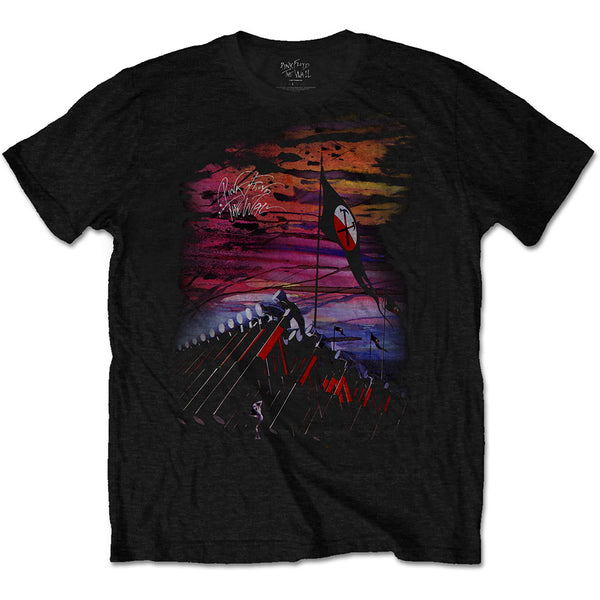 Pink Floyd | Official Band T-Shirt | The Wall Flag & Hammers